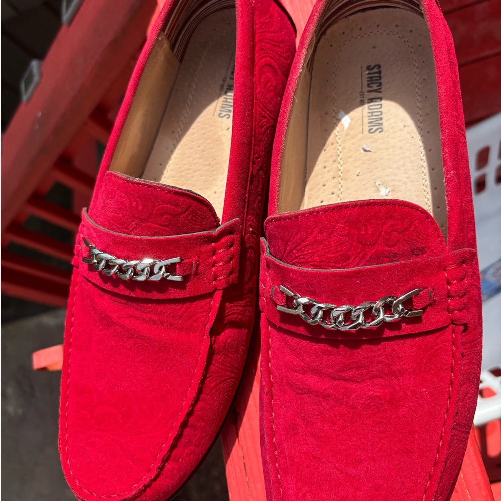 Stacy Adams Men's Red Loafers